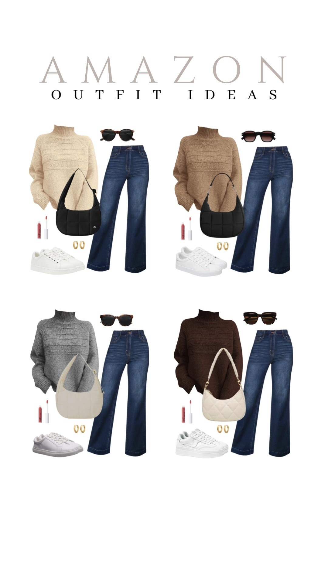 Stay cozy and stylish with these comfy sweaters and jeans from Amazon!
turtleneckk sweaters, cute hobo purses, wide leg jeans, amazon fashion, fall style, trendy look, viral fashion, affordable style, amazon favorite, top picks, best seller, fall look, fall outfit idea

#LTKFindsUnder50 #LTKU #LTKSeasonal