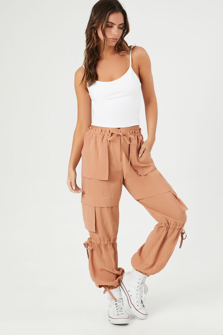 Paperbag Drawstring Cargo Joggers | Forever 21 (US)
