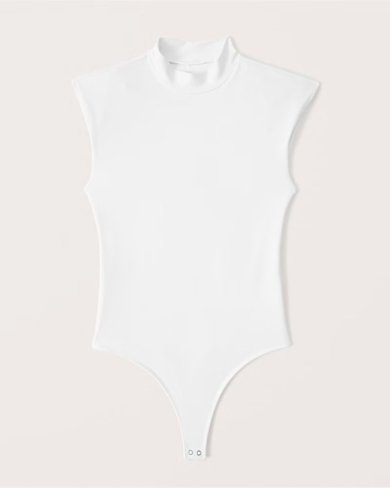 Seamless Mockneck Cap Sleeve Bodysuit | Abercrombie & Fitch (US)