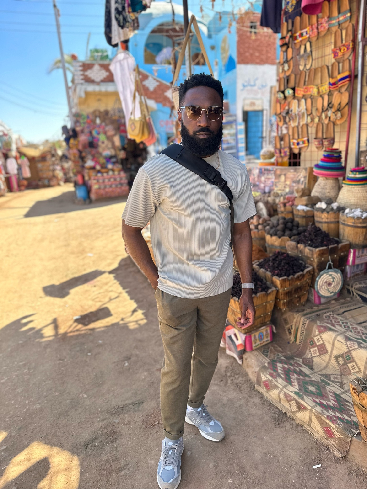 Hanging out at the spice market in Egypt. 

