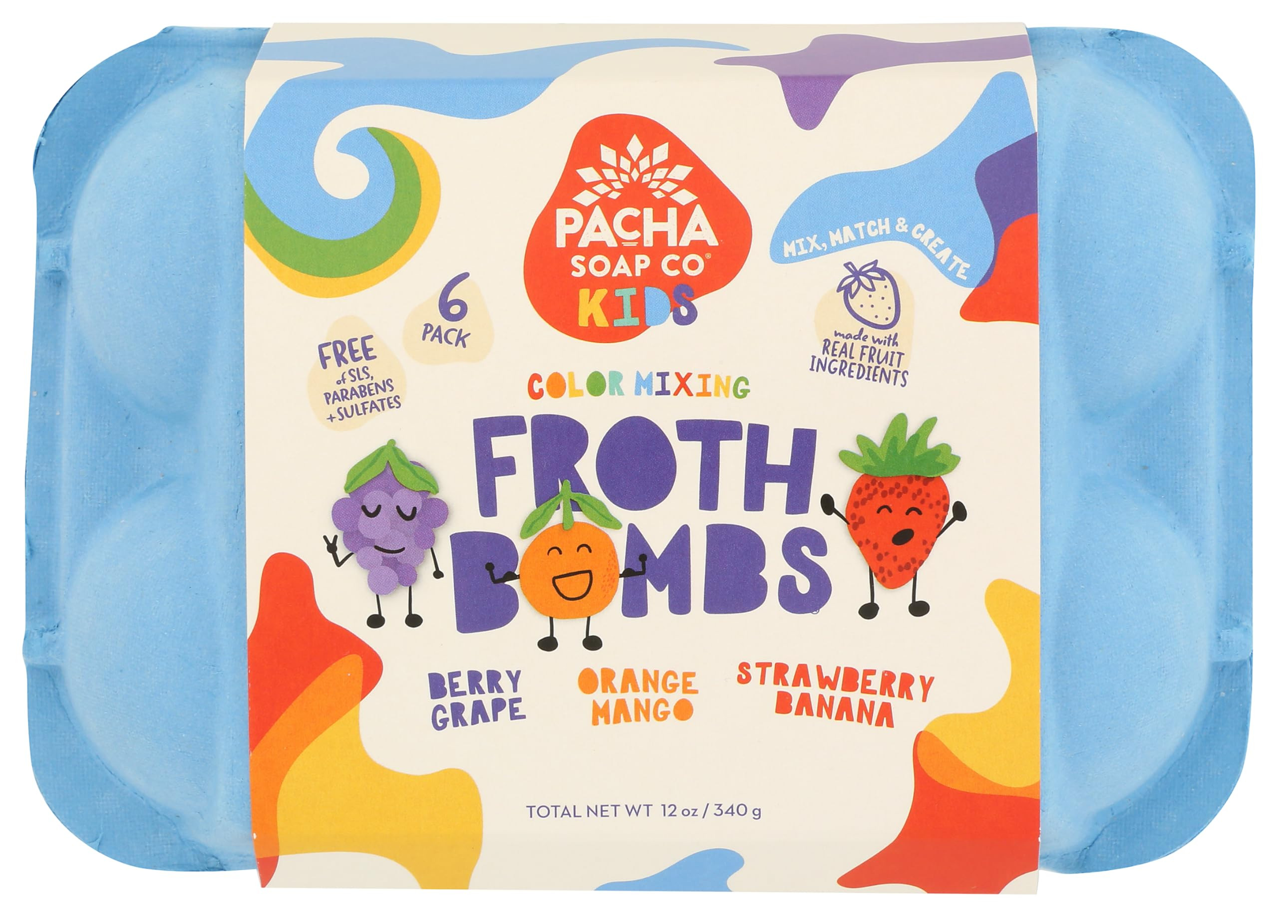Pacha Soap Color Changing Froth Bomb 6 Count, 12 Oz | Amazon (US)