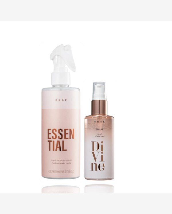 Kit BRAÉ Essential Fluido Reparador  260ml+Serum Reparador  Divine 60ml | Riachuelo (BR)