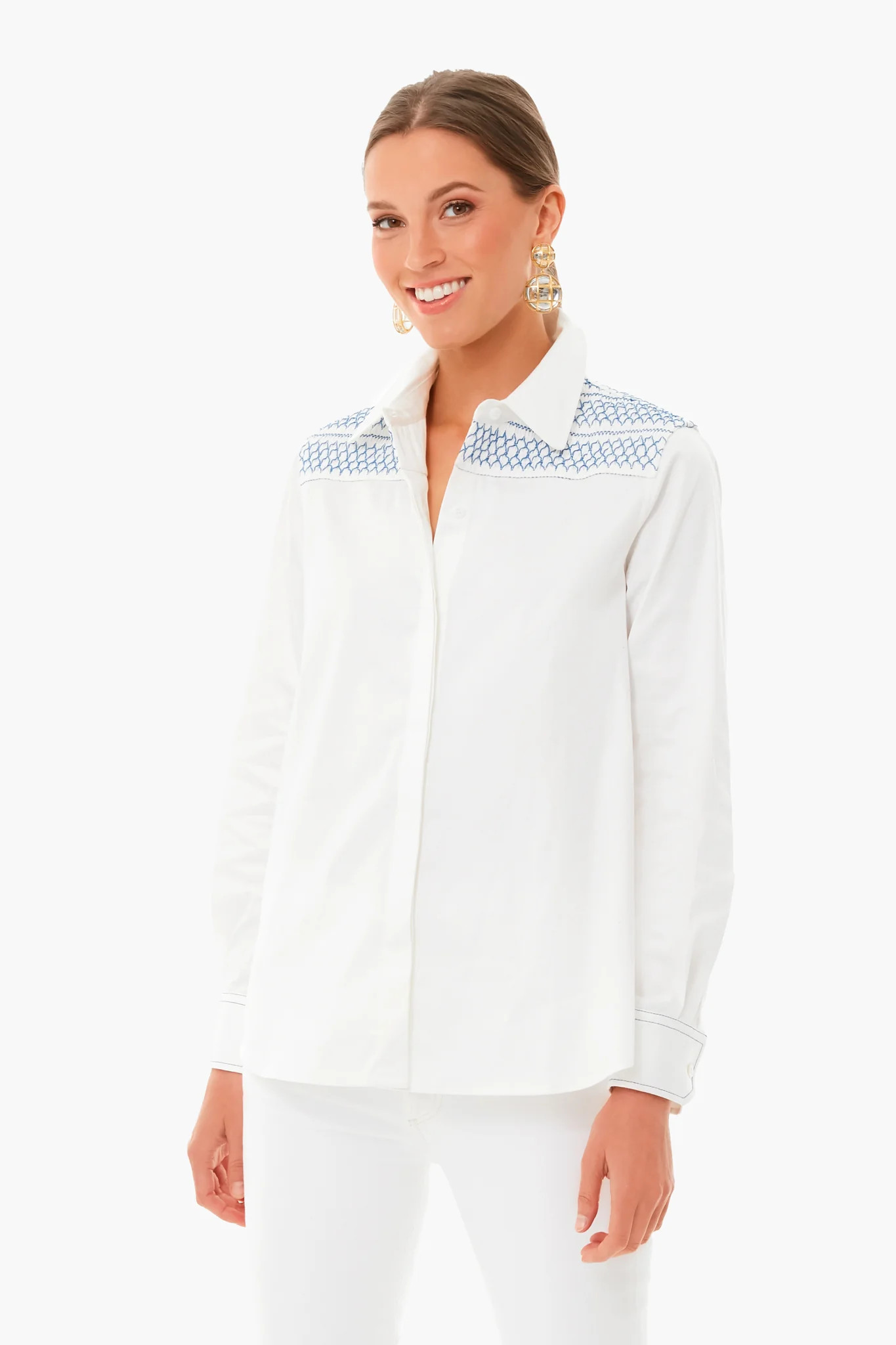 Smocked Marlowe Button Down | Tuckernuck (US)