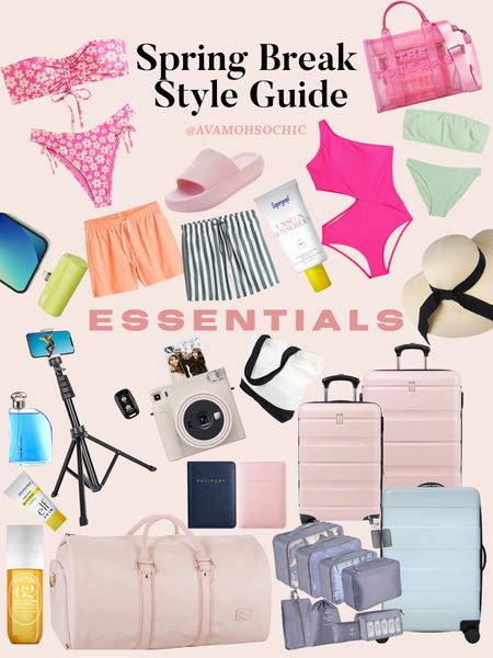 Spring Break Essentials 
#avamohsochic 

To shop all things shown in this collage checkout my products titled: Spring Break Essentials! 

#LTKunder100 #LTKtravel #LTKSeasonal