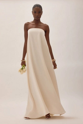 Nobody's Child Eira Bridal Bandeau Satin Maxi Dress | Anthropologie (UK)