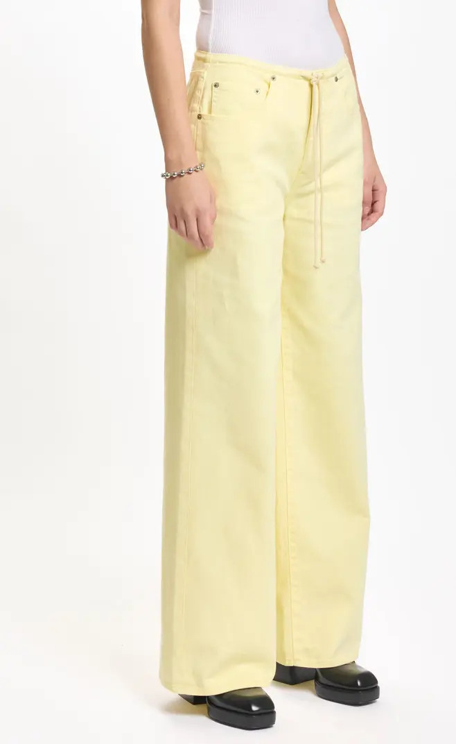 Madison Tie Waist Wide Leg Jeans | Nordstrom