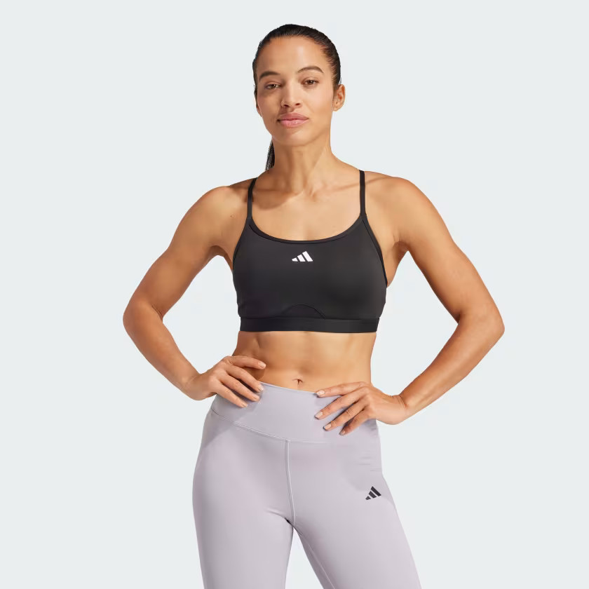 Aeroreact Training 3-Stripes Bra | adidas (UK)