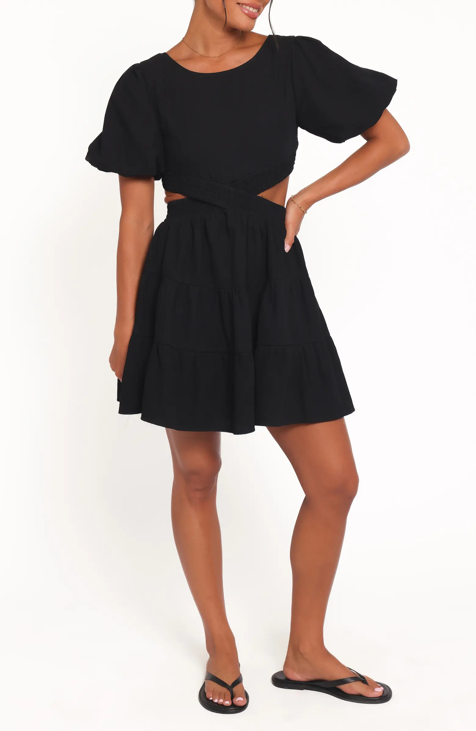 Doris Puff Sleeve Cotton Minidress | Nordstrom
