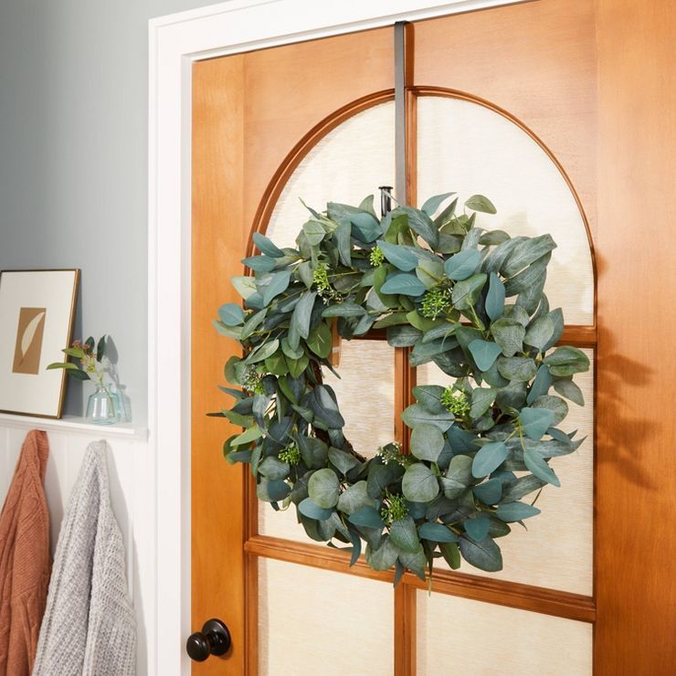 24" Faux Seeded Eucalyptus Wreath - Hearth & Hand™ with Magnolia | Target