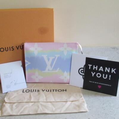 NEW Louis Vuitton Escale Cosmetic Makeup Toiletry Pouch 26 Case Clutch Bag | eBay US
