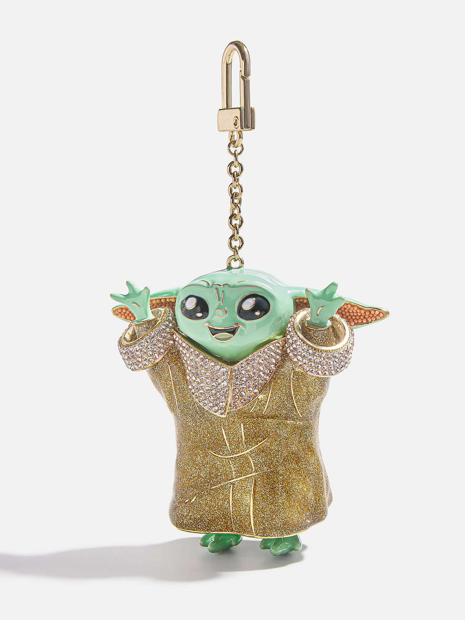 STAR WARS™ GROGU™ 3D Bag Charm - Gold/Green | BaubleBar (US)