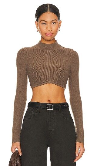 Naila Top in Deep Taupe | Revolve Clothing (Global)