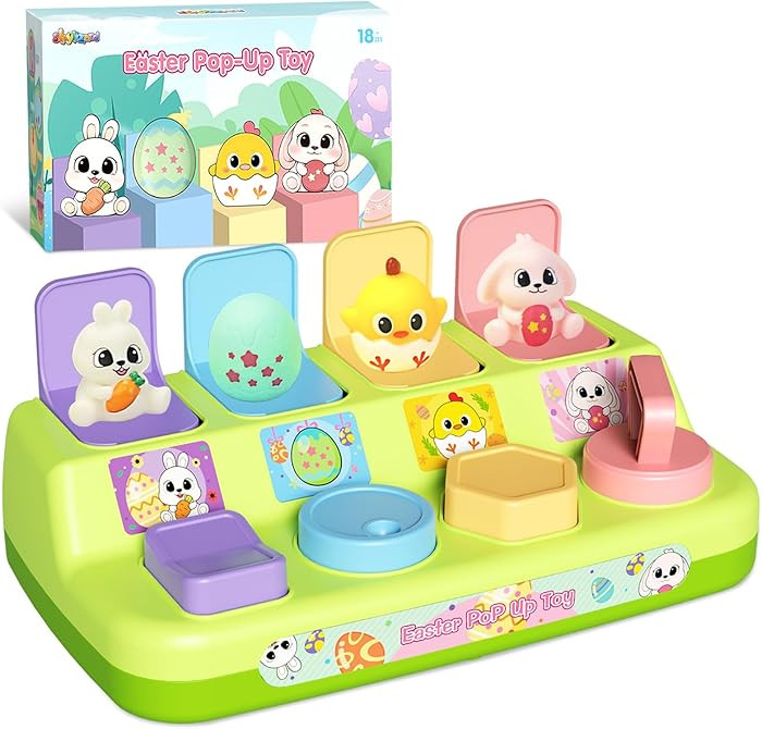 Easter Pop Up Toys for Toddlers, Toddler Toys for Easter Bakset Stuffers, Early Educational Toys,... | Amazon (US)