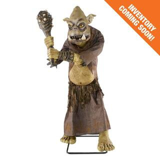 Home Accents Holiday 8 ft. Gruesome Grounds Giant-Sized Animated LED Tumble the Troll H11 25PA023... | The Home Depot