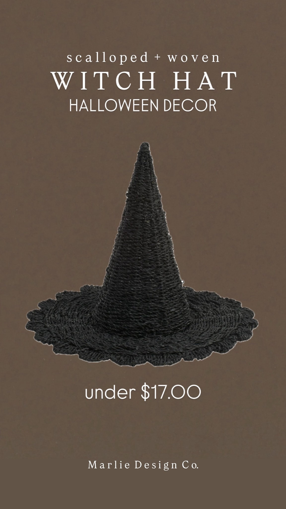 Wicker witch hat | Walmart finds | Walmart Halloween decor | spooky Halloween decor | elevated Halloween decor | aesthetic Halloween decor | McGee & co inspired | woven witch hat | Halloween | affordable Halloween decor 

#LTKFindsUnder50 #LTKSeasonal #LTKHome