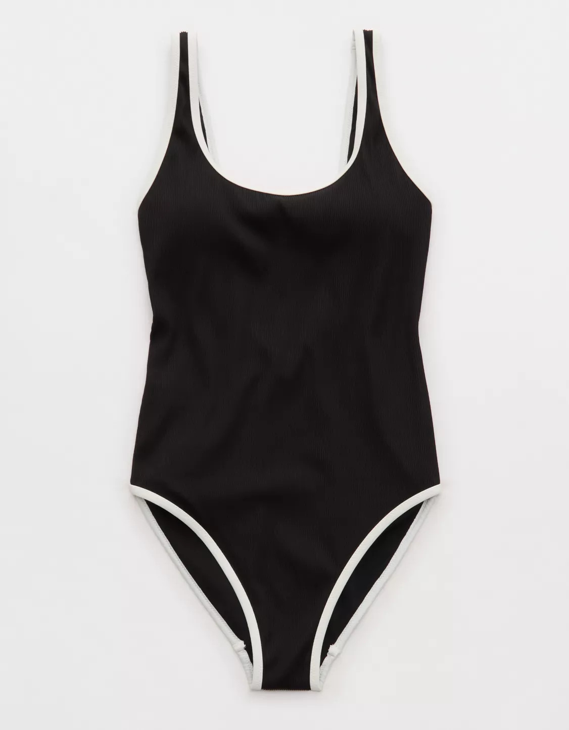 Aerie Scoop Full Coverage Ribbed One Piece Swimsuit | Aerie