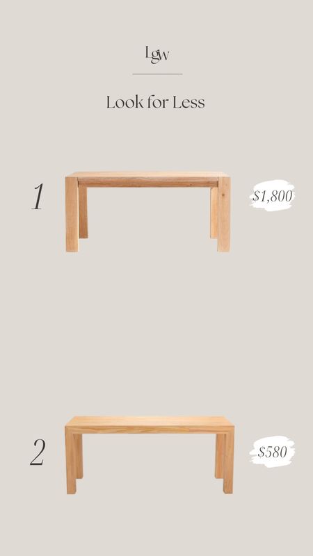 Look for Less $ | solid wood dining table

#LTKstyletip #LTKhome