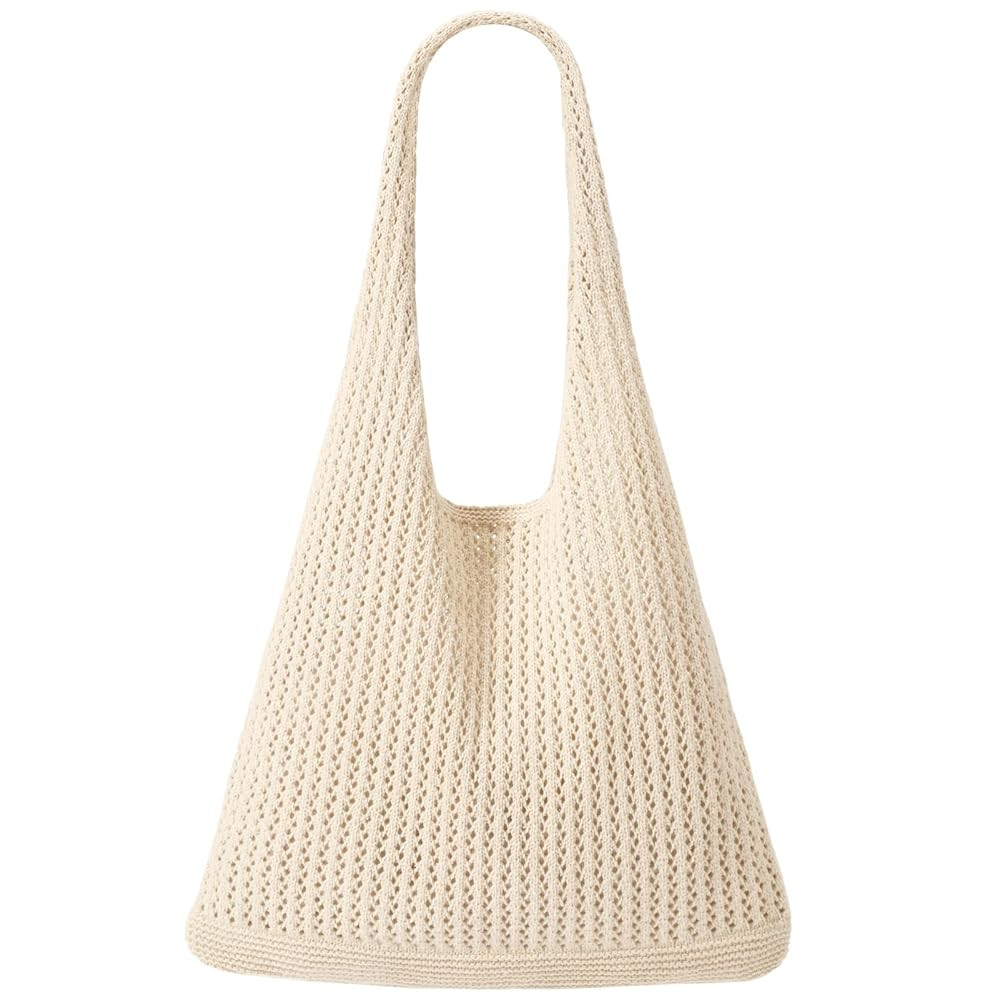 EIMMBD Crochet Bags for Women Beach Totes Bags Aesthetic Summer Tote Shoulder Hippie Bag Knit Bag | Amazon (US)