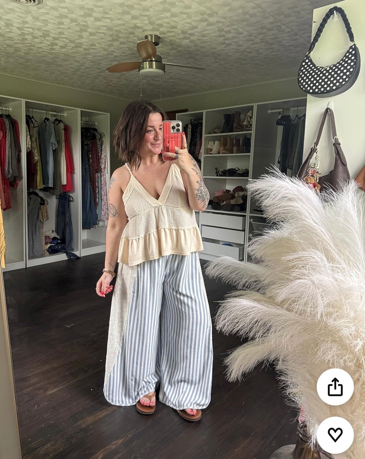 🌞 LOVE these beachy flowy pants for summer! & this knit peplum top matches the crochet eyelit details PERFECT! Wearing a medium in bottoms & large in top!!

#LTKootd #LTKSeasonal #LTKMidsize