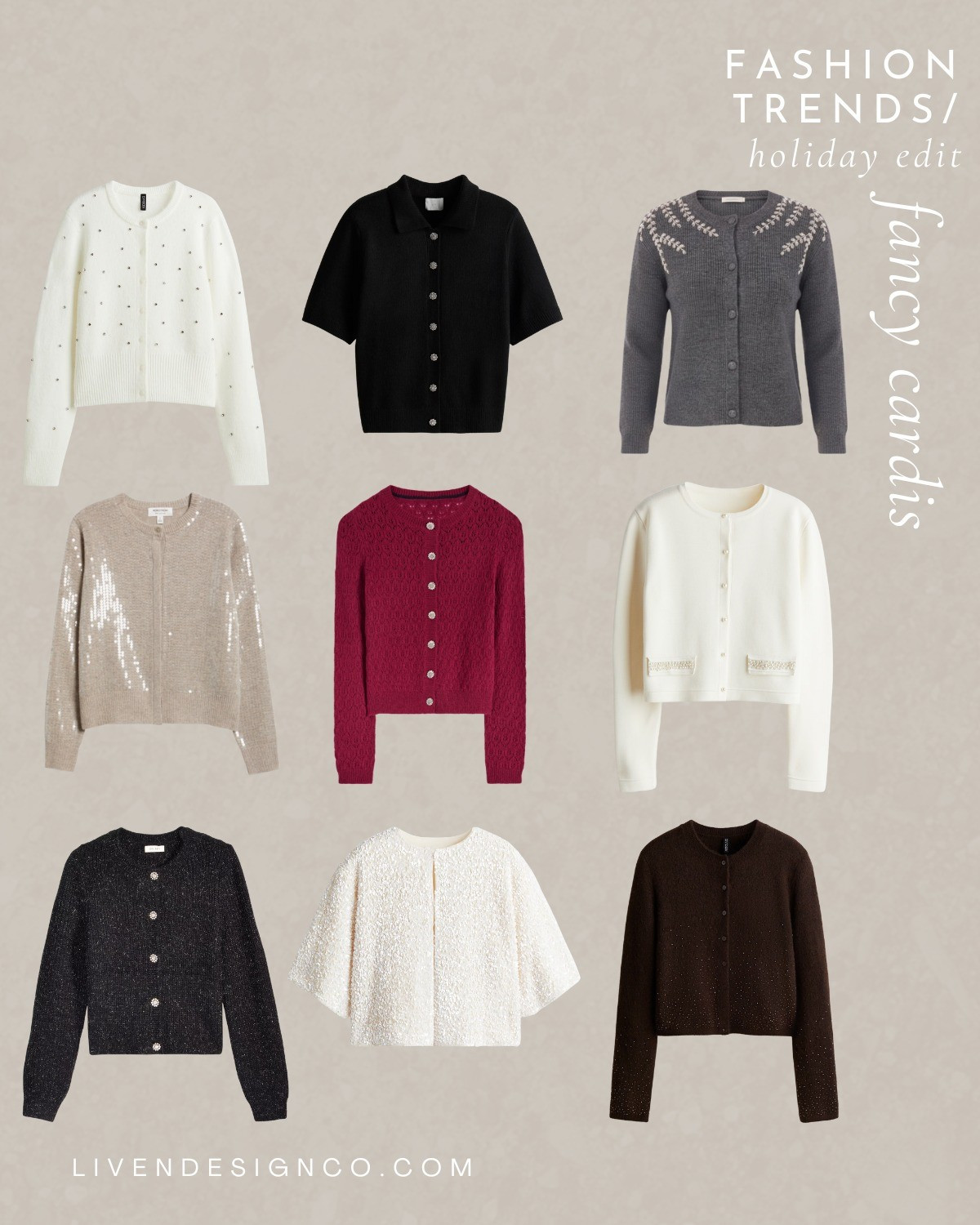 Bedazzled sweater. Party sweater. Beaded cardigan. Sequin cardigan sweater. Holiday style. Jewel button cardigan 

#LTKHoliday #LTKSeasonal #LTKSaleAlert