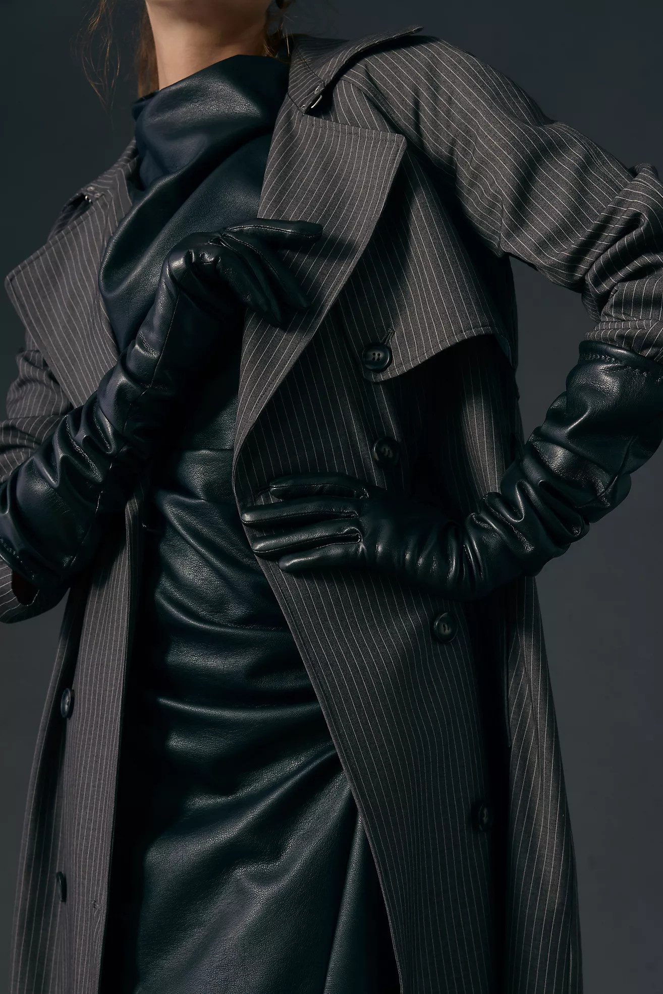 Maeve Faux Leather Texting Opera Gloves | Anthropologie (US)