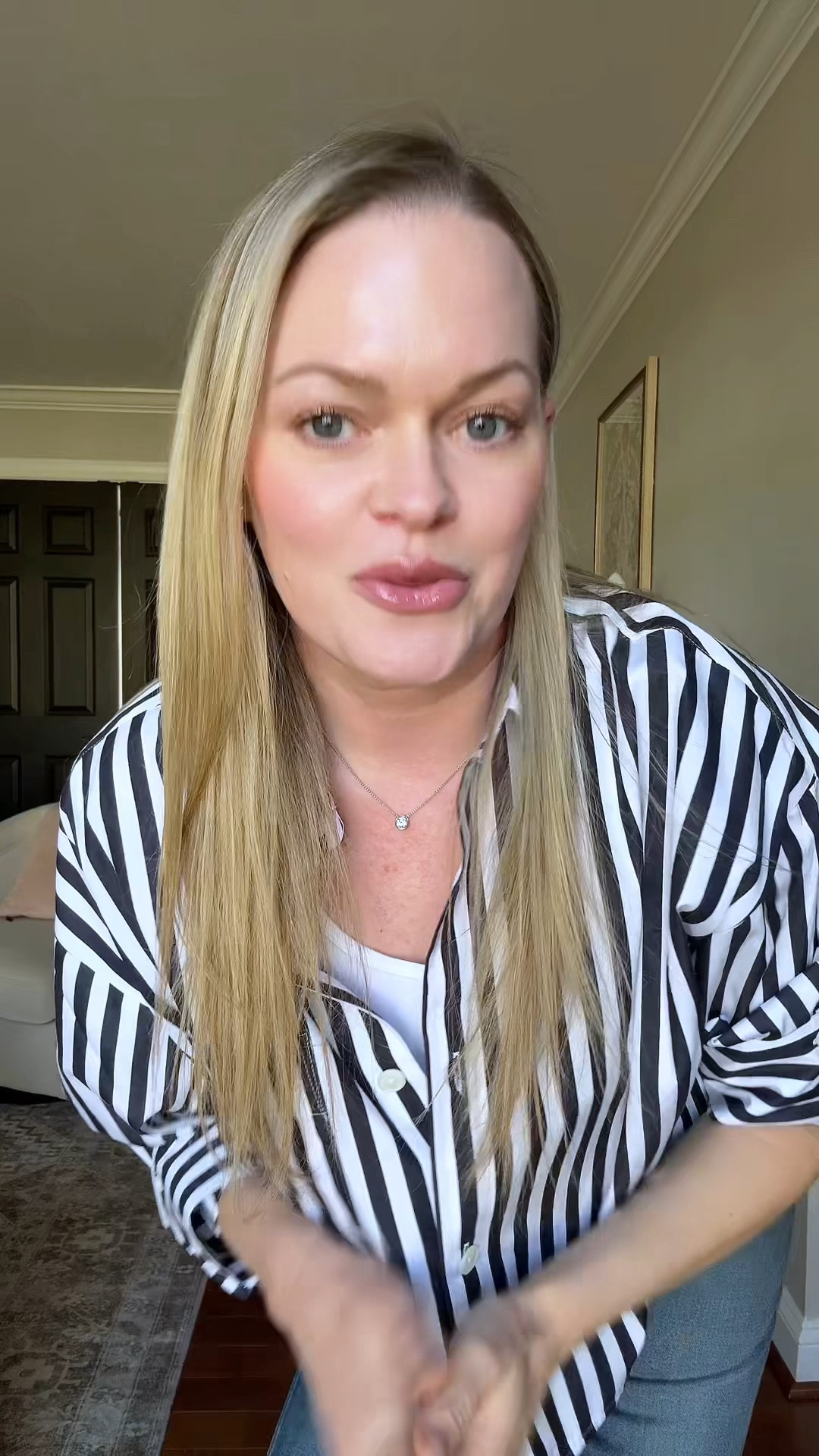 3 easy outfit formulas I wear on repeat 🤍

Same straight leg denim, styled 3 different ways:
• striped button down + flats
• blazer + tee + denim
• cardigan + sneakers

Simple pieces, just styled the right way

Everything is linked here ✨

#LTKootd #LTKSeasonal #LTKSaleAlert