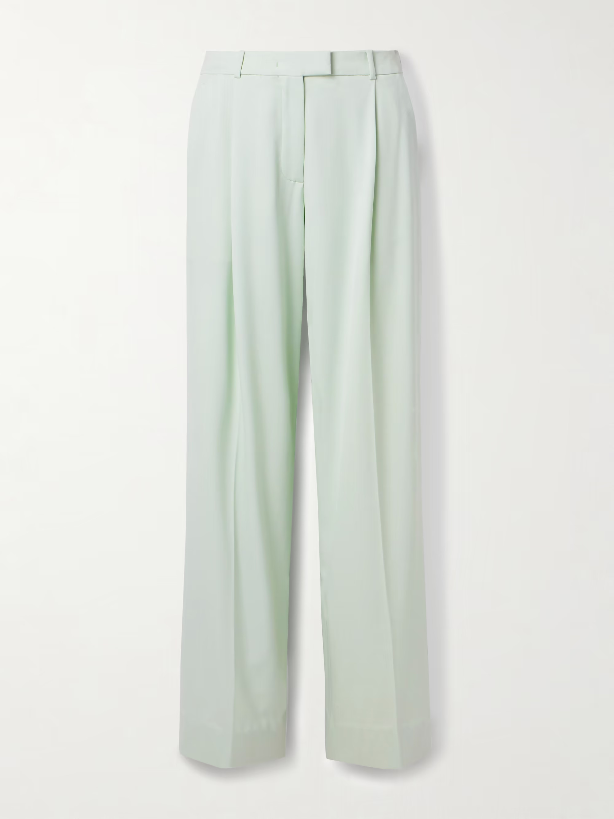 Pleated wool-blend wide-leg pants | NET-A-PORTER (UK & EU)