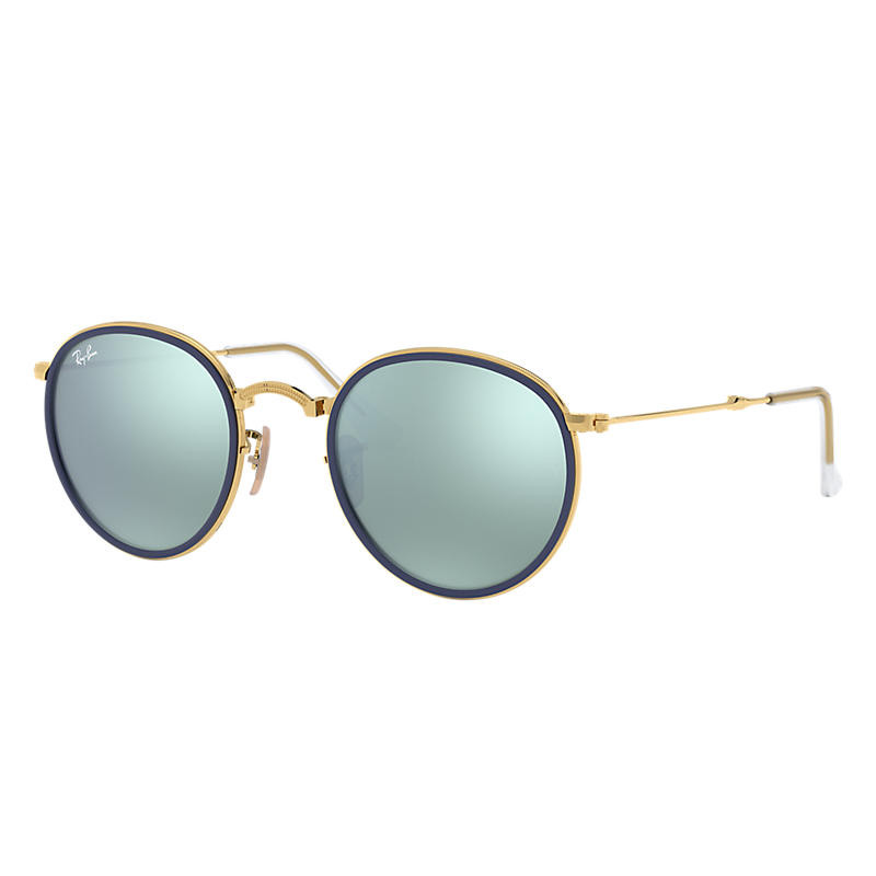 Ray-Ban Round Folding Gold Sunglasses, Gray Lenses - Rb3517 | Ray-Ban (US)