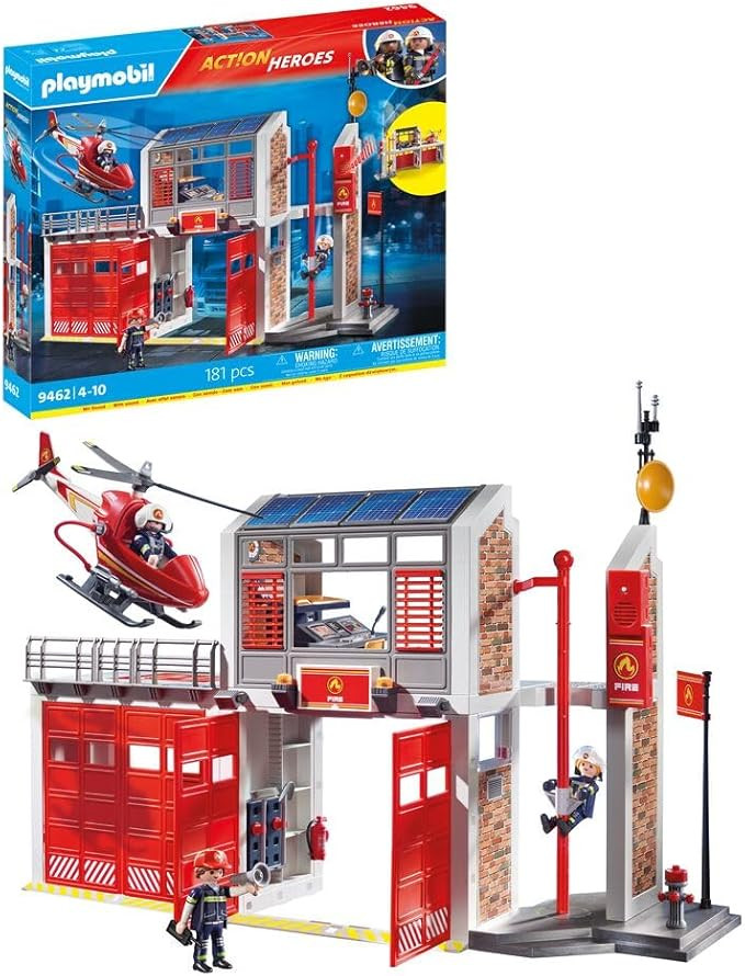 PLAYMOBIL City Action 9462 Große Feuerwache mit Soundeffekten, Ab 5 Jahren | Amazon (DE)