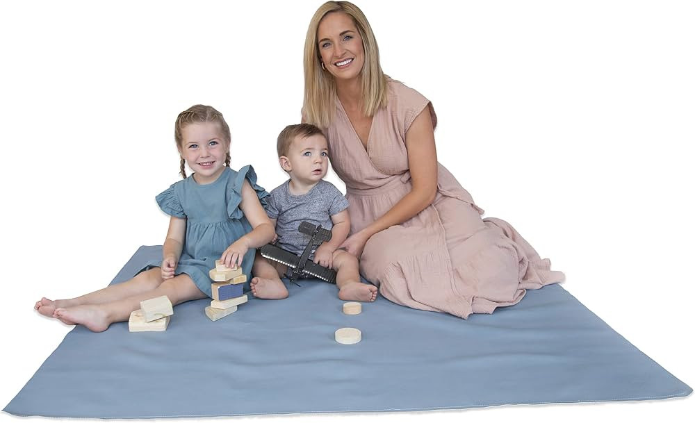 Leather Multipurpose Mat - Kids Modern Picnic Mat - Waterproof and Sand Proof Beach Blanket - Ind... | Amazon (US)