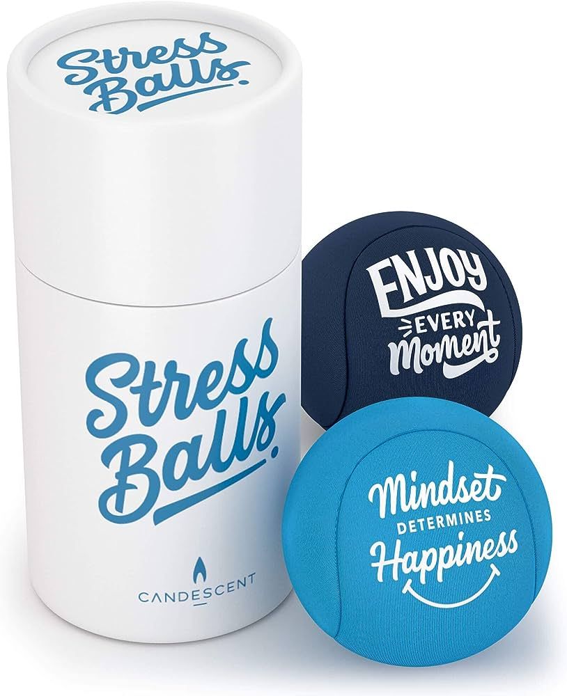 Stress Balls - Hand Therapy Relief for Anxiety, Fidget, Tension, Exercise Strengthener - Motivati... | Amazon (US)