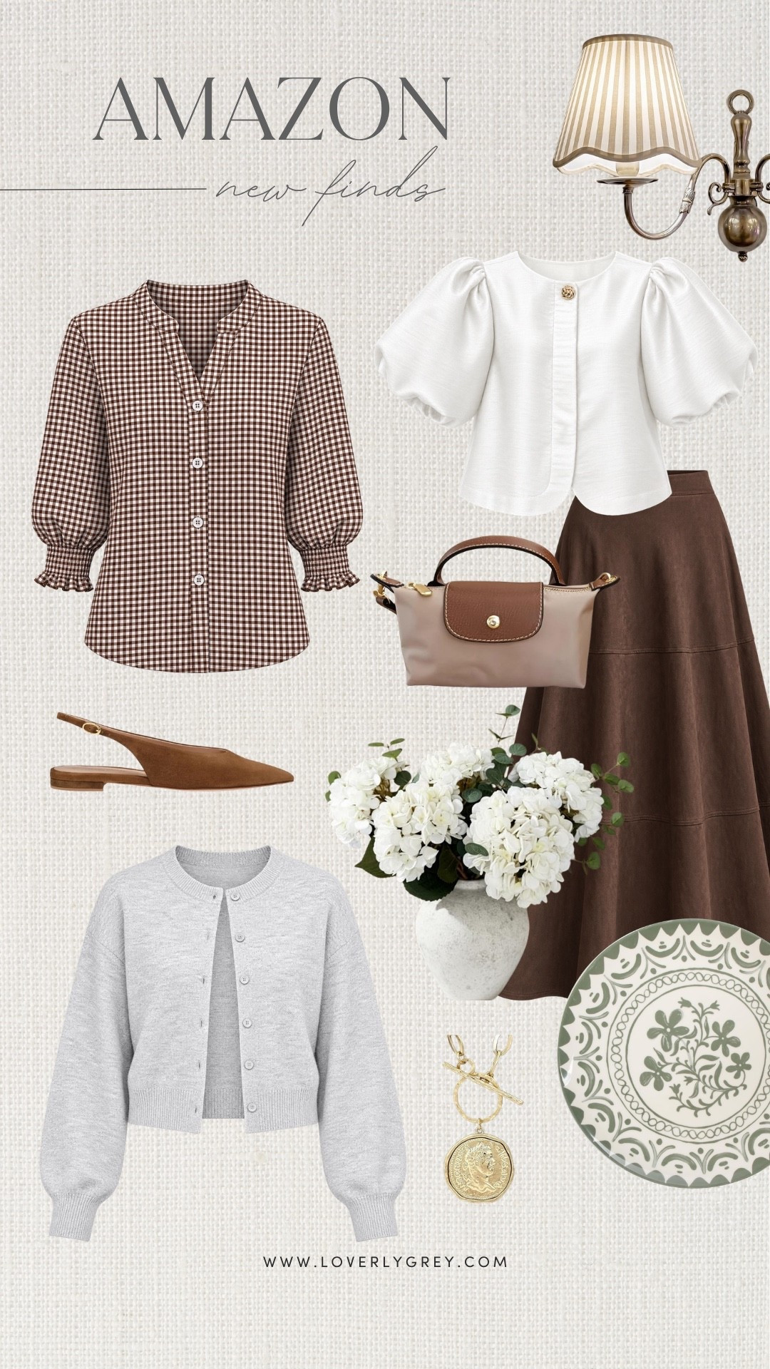 Amazon has some really good fall fashion finds right now. I’m loving the mix of soft neutrals, chocolate brown, olive green and feminine details that are easy to wear all season.