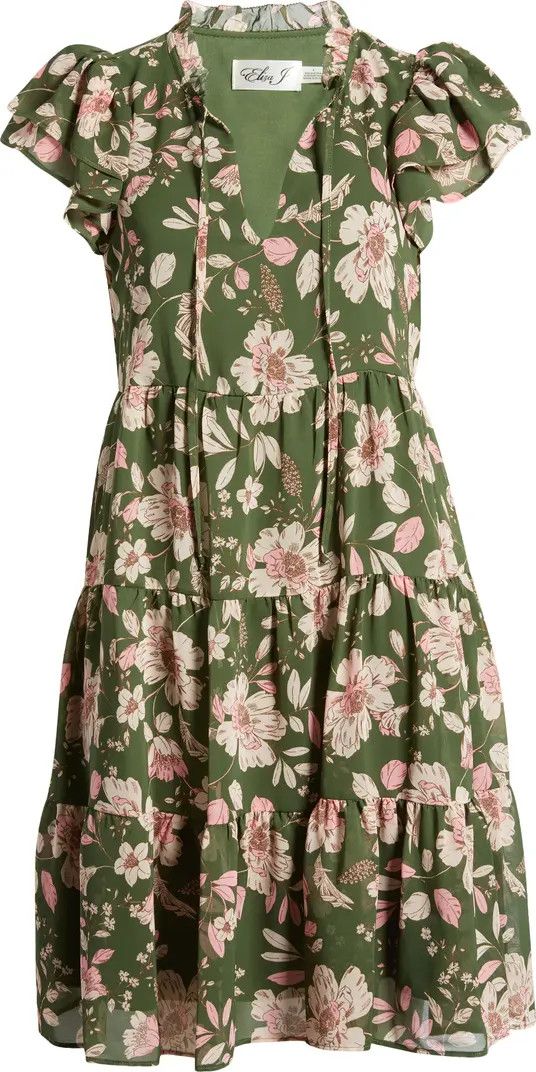 Floral Tiered Dress | Nordstrom