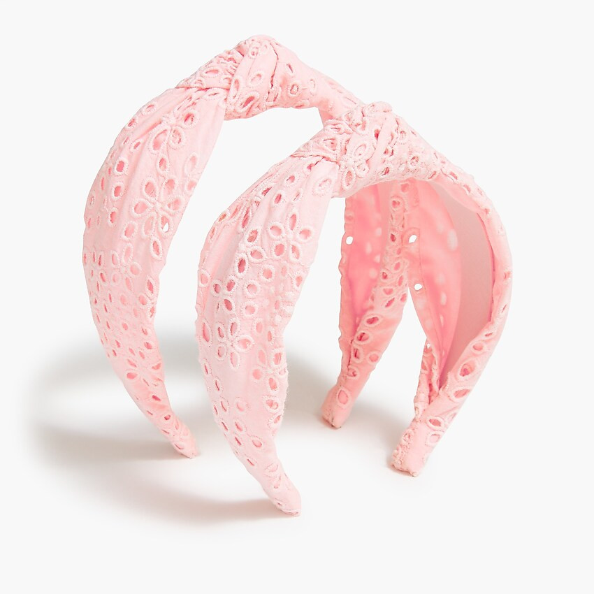 Mini-me eyelet knot headband set | J.Crew Factory