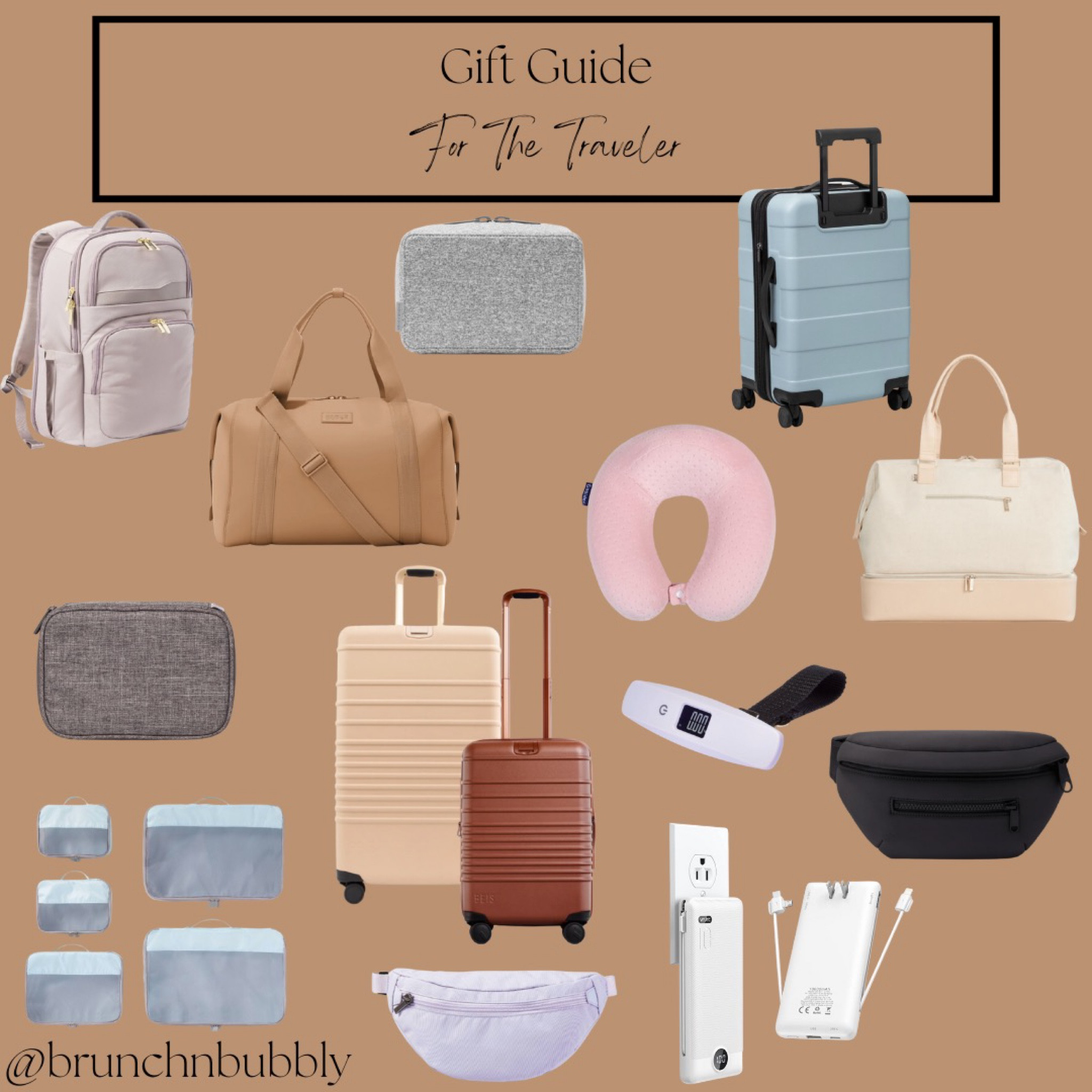 Gift guide for the traveler! 

Neck pillow, carry on, suitcase, duffel bag, Dagne Dover, Target, tech organizer, packing cubes, portable charger, Fanny pack, bumbag, luggage scale, backpack

#LTKHoliday #LTKSeasonal #LTKCyberweek