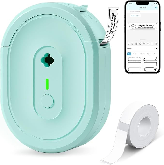 Label Maker Machine with Tape, N12 Portable Bluetooth Label Printer, Wireless Mini Label Makers T... | Amazon (US)