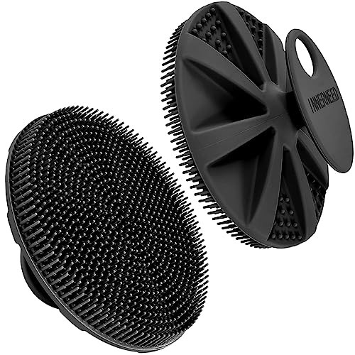 INNERNEED Food-Grade Soft Silicone Body Scrubber Shower Brush Handheld Cleansing Skin Brush, Gent... | Amazon (US)