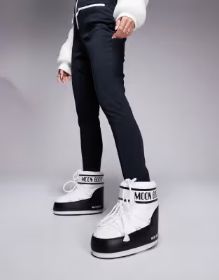 Moonboot Icon low boots in white | ASOS (Global)