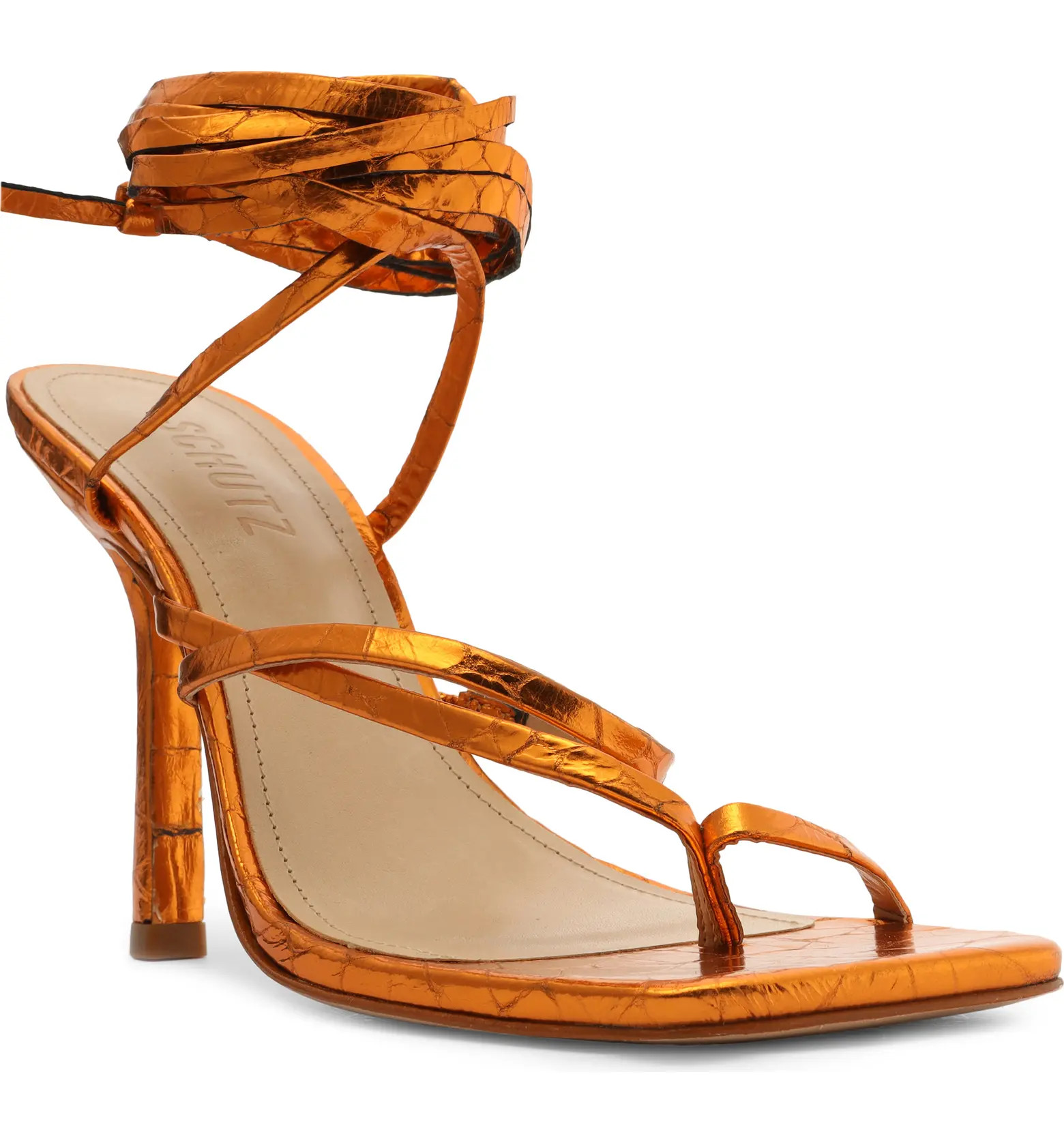 Schutz Lily Ankle Tie Sandal | Nordstrom | Nordstrom