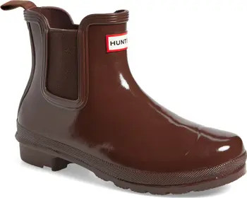 Hunter Original Gloss Waterproof Chelsea Boot (Women) | Nordstrom | Nordstrom