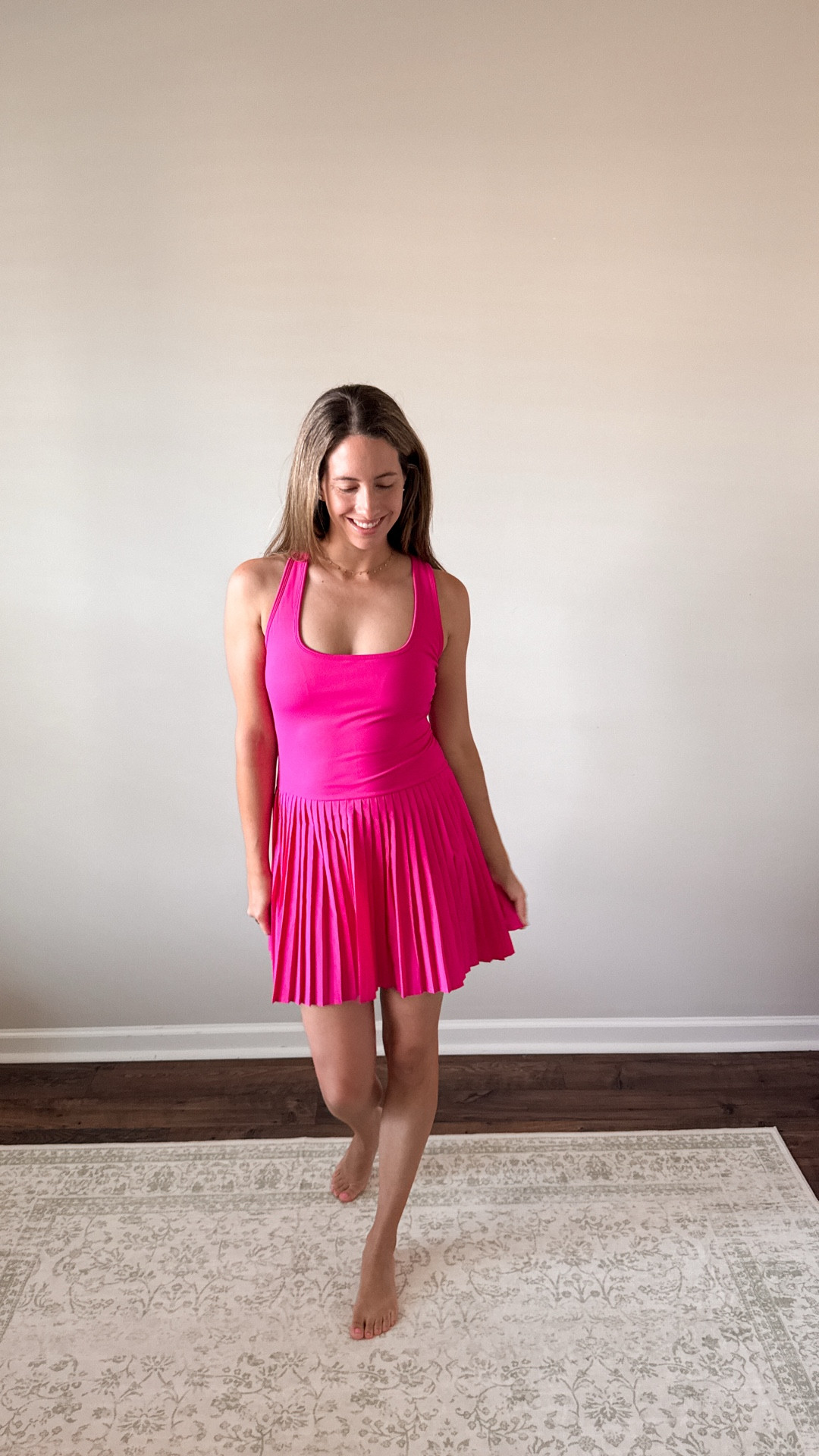 Cute, comfy, and casual in this hot pink pleated athletic dress 

#LTKFindsUnder50 #LTKSeasonal #LTKActive