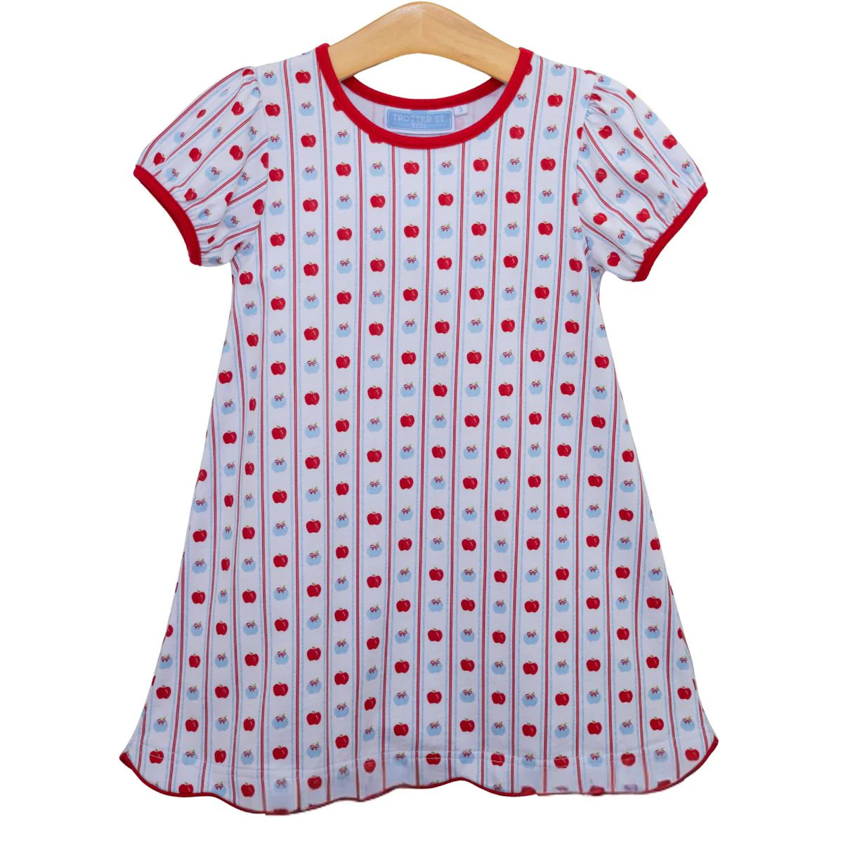 Trotter Street Kids Apple Print Dress | Persnickety