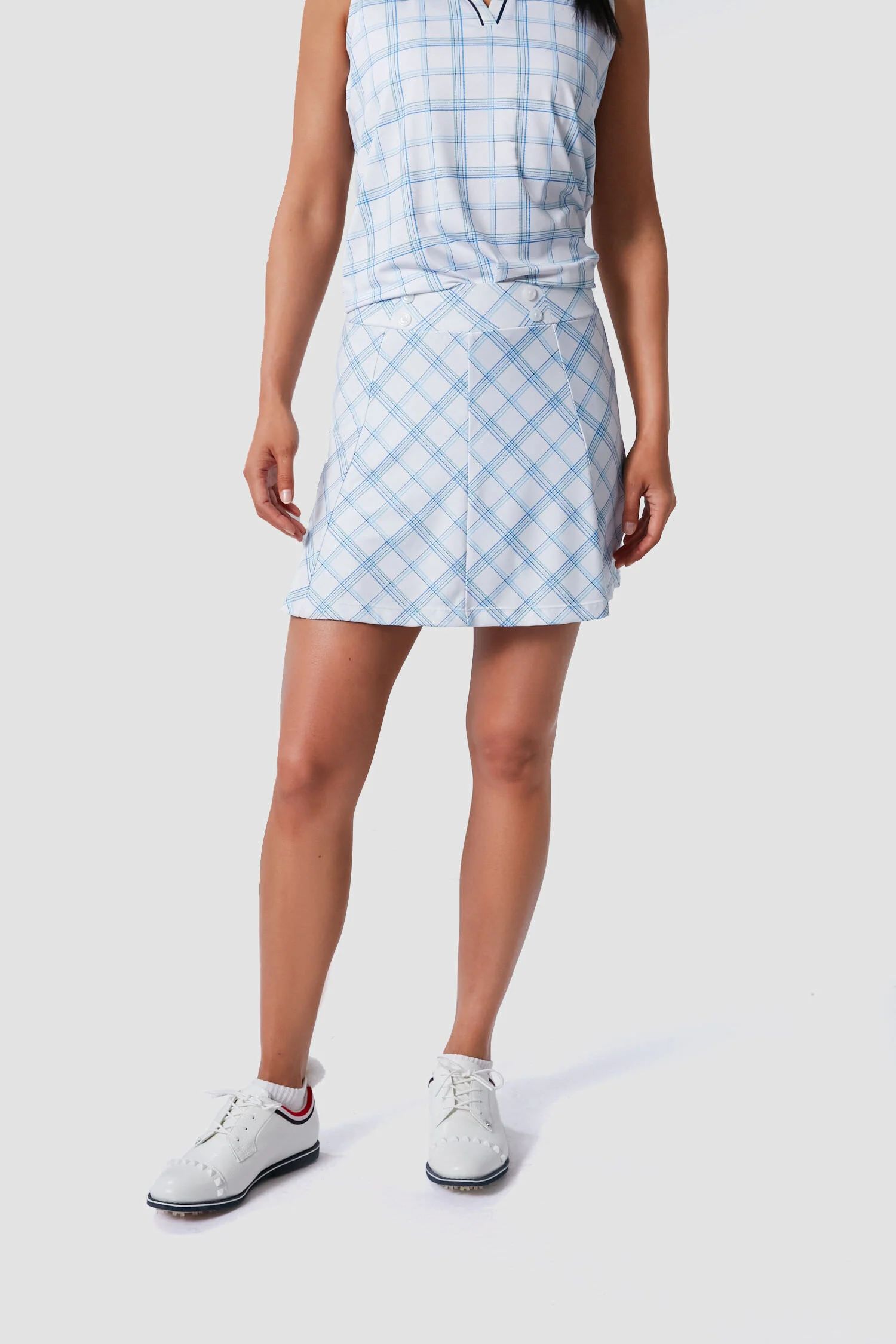 Provincial Plaid 15 Inch Flounce Golf Skirt | Tuckernuck (US)