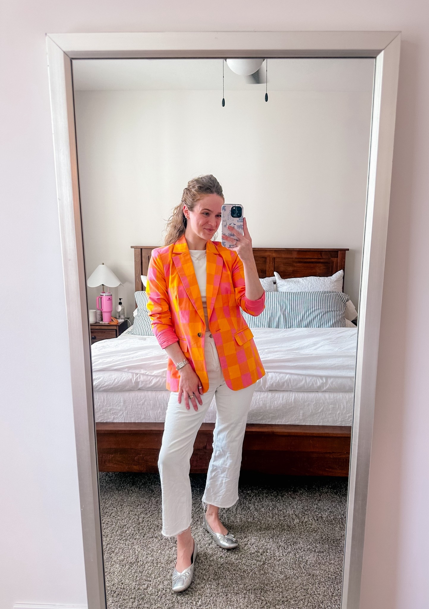 OOTD for a work meeting!! It’s still nice & hot here, so wearing the summer colors while I still can!! 

#LTKWorkwear