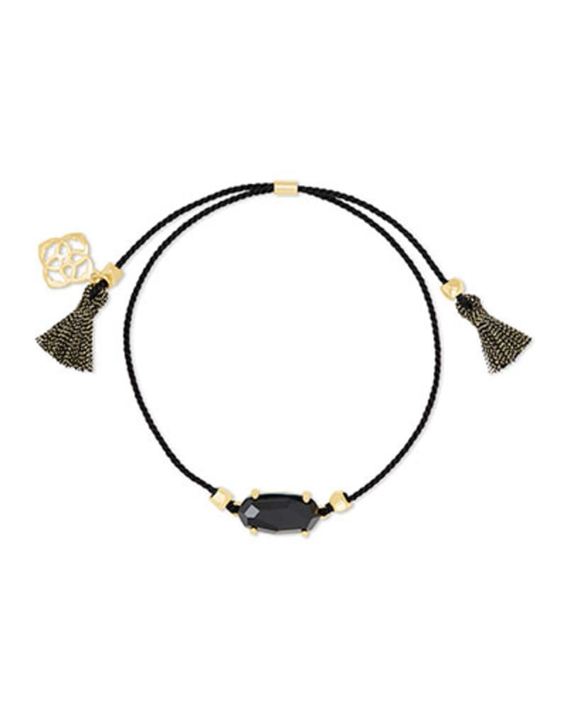 Everlyne Black Cord Friendship Bracelet in Black Glass | Kendra Scott