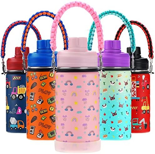 WEREWOLVES 14 oz Kids Water Bottle with Leakproof Spout Lid, Paracord Handle & Boot, Insulated Wi... | Amazon (US)
