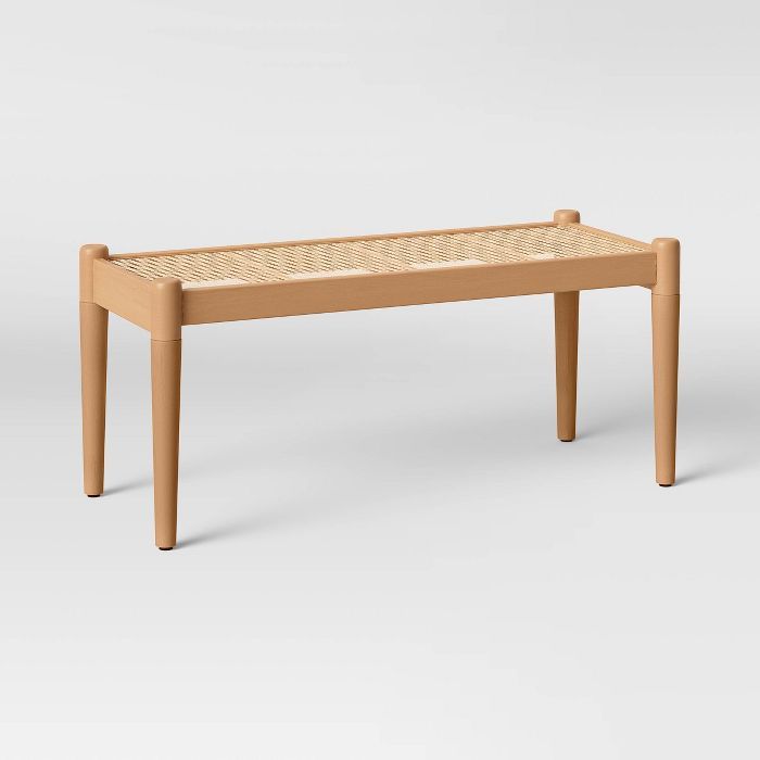 Cane and Wood Bench Brown - Project 62™ | Target