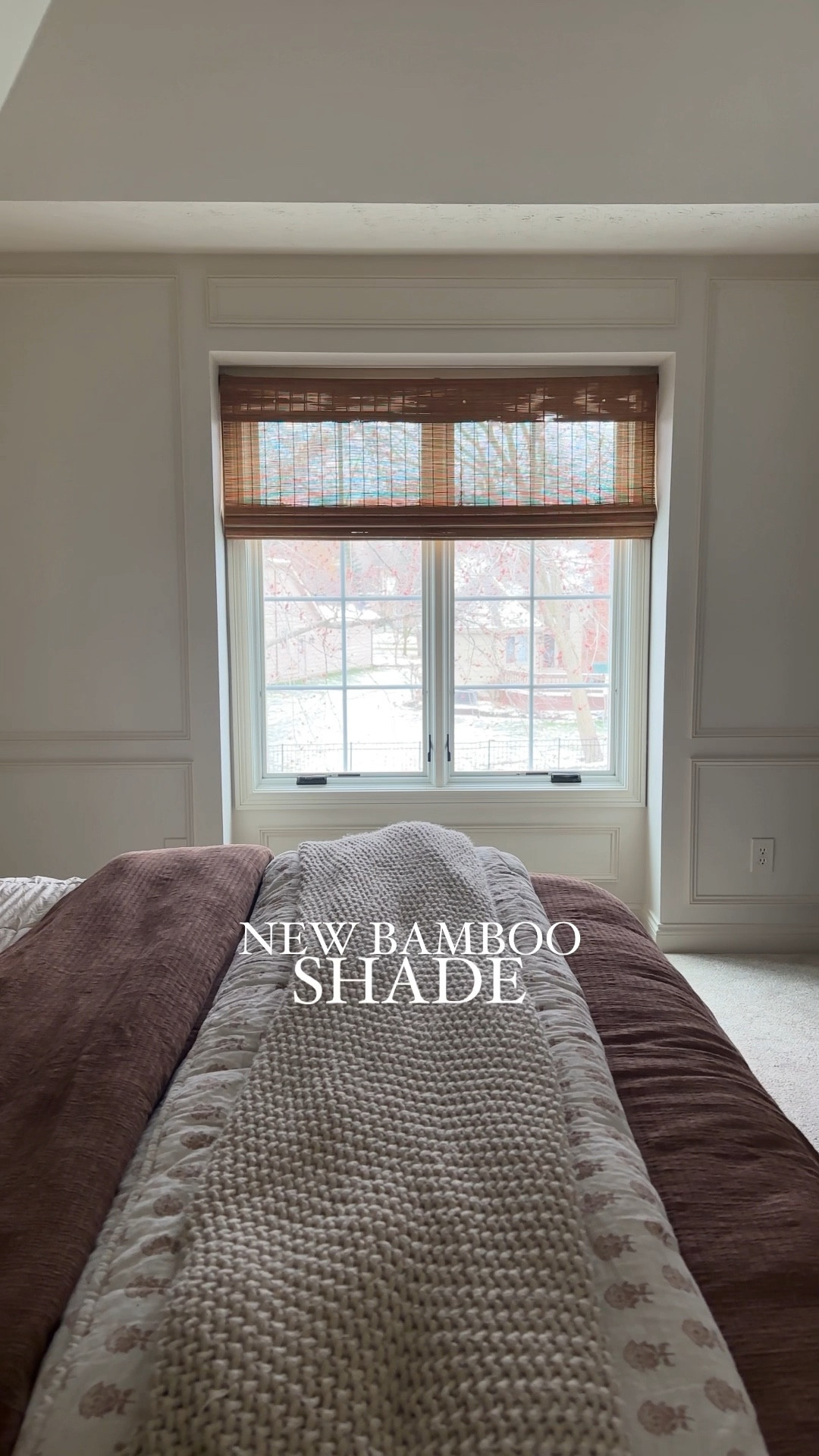 New bamboo shade in the bedroom refresh! 

Color: butternut

Bamboo shades, bamboo blinds, master bedroom 

#LTKhome