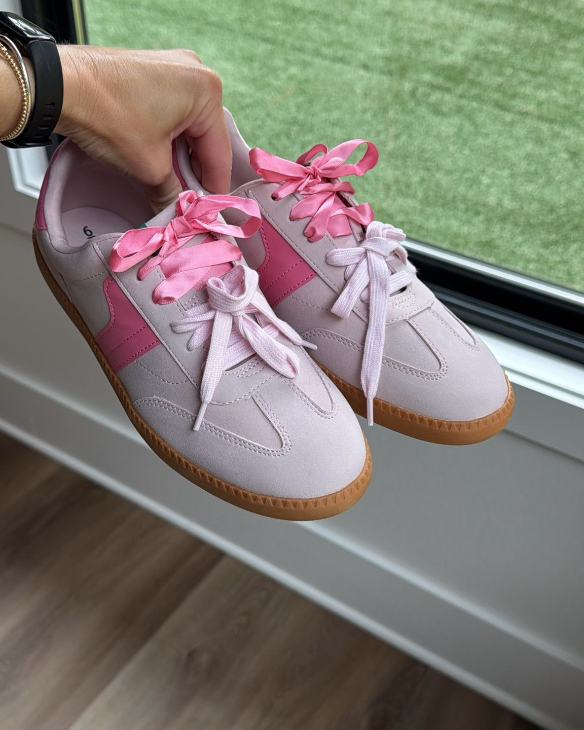 Grabbed these cute girls sneakers for back to school! The double bow detail is so fun!

#LTKBump #LTKootd