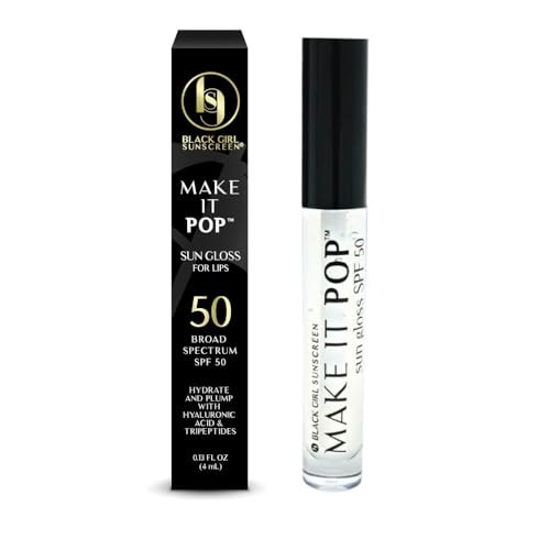 BLACK GIRL SUNSCREEN - Make It Pop Sungloss - Revolutionary Sun Protection and Gloss in One - SPF 50 (Clear Skyes) | Amazon (US)